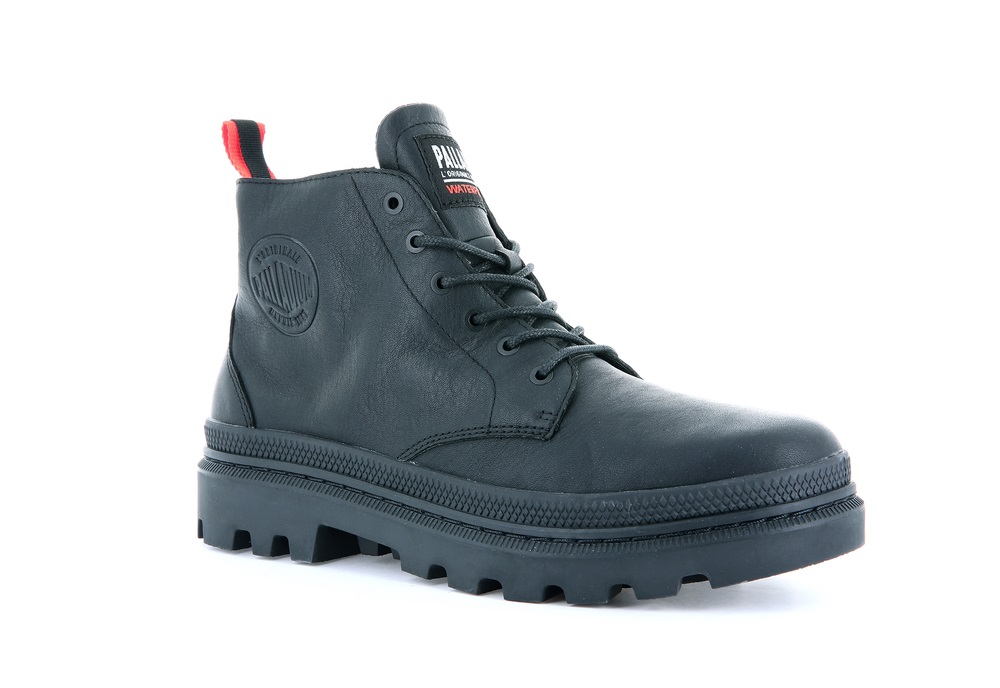 Zapatos Altas Palladium PALLATROOPER HI WP+ Mujer Negras | Costa Rica-79624